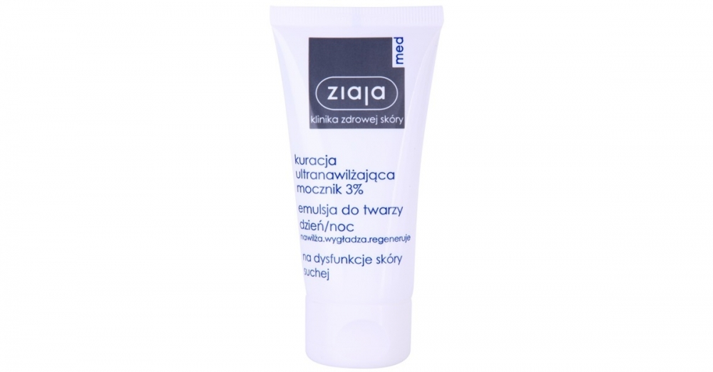 Ziaja Med Ultra-Moisturizing with Urea regeneráló és hidratáló krém kisimító hatással (3% Urea) 50 ml