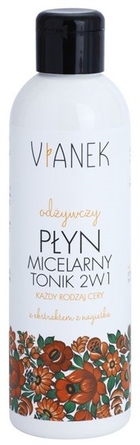 Vianek Nutritious micelláris víz és tonik 2 az 1-ben körömvirág kivonattal  200 ml