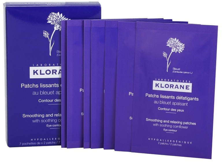 Klorane Cornflower kisimító és relaxáló tapaszok a szem köré  7x2 db