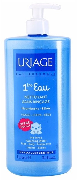 Uriage 1érs Soins Bébés tisztító víz testre és arcra  1000 ml