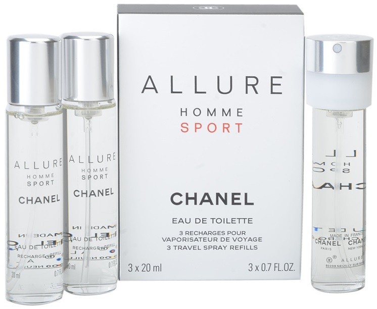 Chanel Allure Homme Sport eau de toilette férfiaknak 3 x 20 ml töltelék