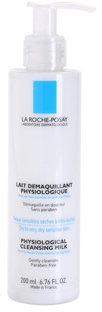 La Roche-Posay Physiologique fiziológiás sminklemosó tej a nagyon érzékeny bőrre  200 ml