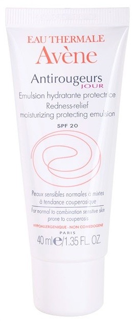 Avène Antirougeurs nappali emulzió Érzékeny, bőrpírra hajlamos bőrre SPF 20  40 ml