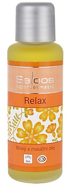 Saloos Bio Body and Massage Oils test és masszázs olaj Relax   50 ml