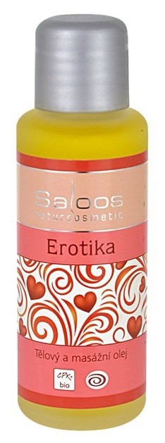 Saloos Bio Body and Massage Oils test és masszázs olaj Erotika   50 ml