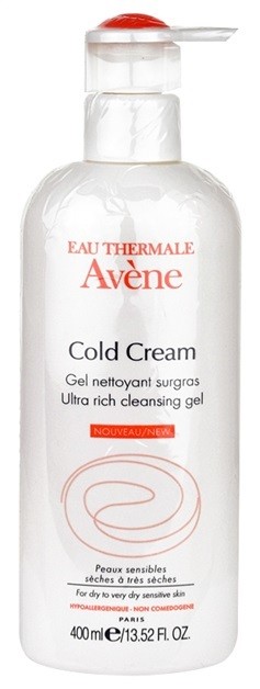 Avène Cold Cream tisztító gél a nagyon száraz bőrre  400 ml