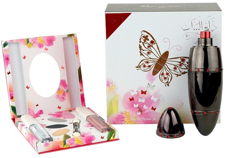 Rasasi Daala Al Banat Amani eau de parfum nőknek 50 ml + szemhéjfesték + szemhéjtus + ajakfény