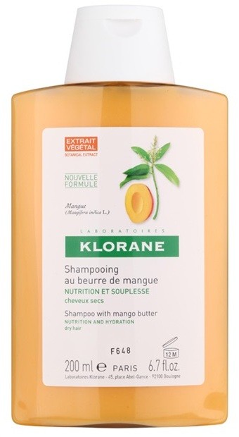 Klorane Mango tápláló sampon száraz hajra  200 ml