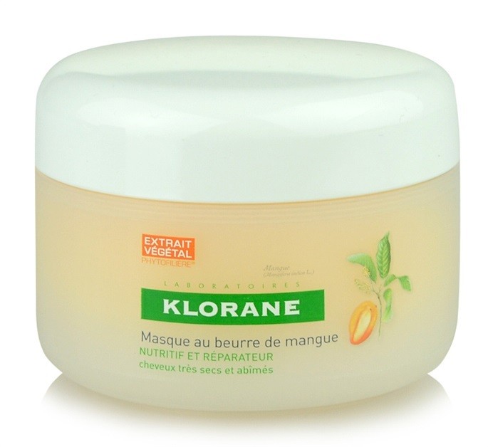 Klorane Mango tápláló maszk száraz és sérült hajra  150 ml