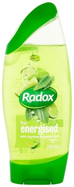 Radox Feel Refreshed Feel Energised tusfürdő gél Keylime & Peppermnit 250 ml