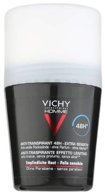 Vichy Homme Deodorant golyós dezodor roll-on parfümmentes 48h  50 ml