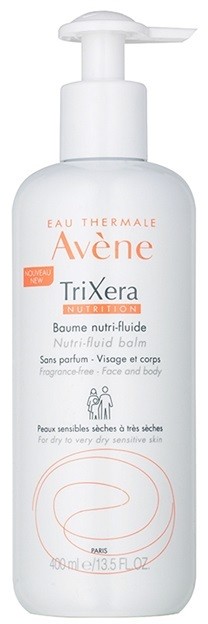 Avène TriXera Nutrition intenzíven tápláló folyékony balzsam arcra és testre parfümmentes  400 ml