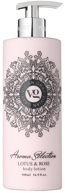 Vivian Gray Aroma Selection Lotus & Rose testápoló tej  500 ml