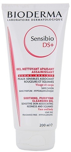 Bioderma Sensibio DS+ tisztító gél az érzékeny arcbőrre  200 ml