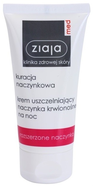 Ziaja Med Capillary Care éjszakai erősítő krém a hajszálerek kialakulása és elpattanása ellen  50 ml