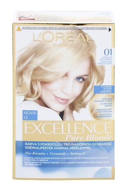 L’Oréal Paris Excellence Creme hajfesték árnyalat 01 Lightest Natural Blonde