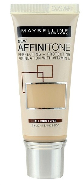 Maybelline Affinitone hidratáló make-up árnyalat 03 Light Sand Beige 30 ml