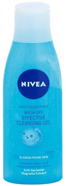 Nivea Visage Pure Effect tisztító gél  200 ml