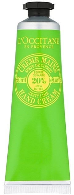 L'Occitane Shea Butter kézkrém lime illattal  30 ml