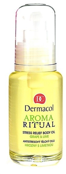 Dermacol Aroma Ritual antistressz testápoló olaj szőlő és lime  50 ml