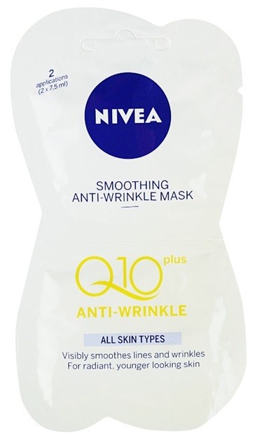 Nivea Visage Q10 Plus kisimító maszk a ráncok ellen  2x7,5 ml