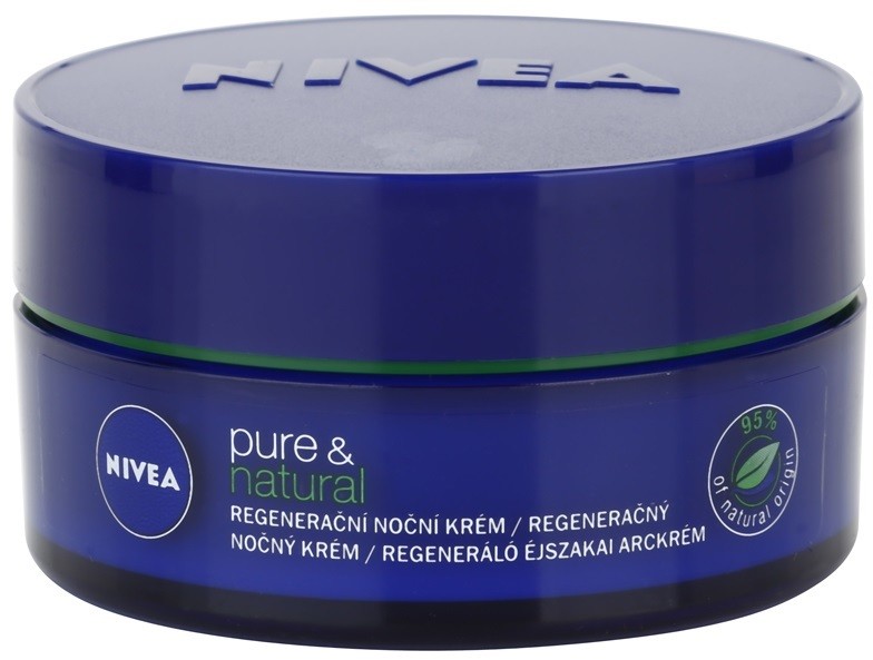 Nivea Visage Pure & Natural regeneráló éjszakai krém minden bőrtípusra  50 ml