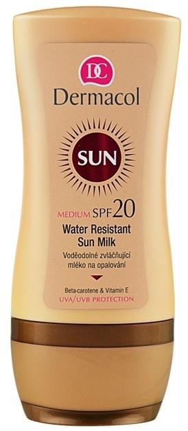 Dermacol Sun Water Resistant vízálló napozótej SPF 20  200 ml