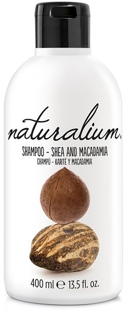 Naturalium Nuts Shea and Macadamia regeneráló sampon száraz és sérült hajra  400 ml