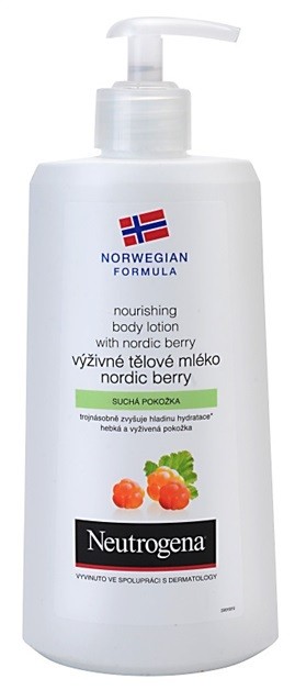 Neutrogena Norwegian Formula® Nordic Berry tápláló testápoló krém száraz bőrre  400 ml