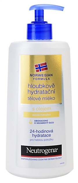 Neutrogena Norwegian Formula® Deep Moisture mélyhidratáló testápoló tej olajjal  400 ml