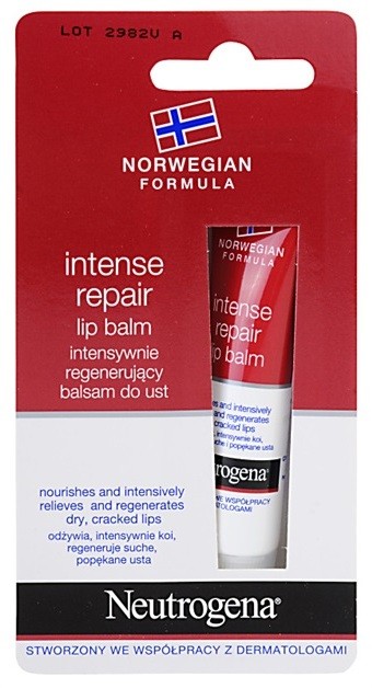 Neutrogena Norwegian Formula® Intense Repair regeneráló szájbalzsam  15 ml