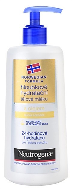 Neutrogena Norwegian Formula® Deep Moisture mélyhidratáló testápoló tej olajjal  250 ml