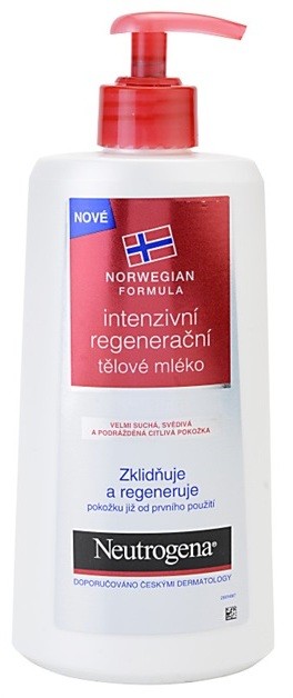 Neutrogena Norwegian Formula® Intense Repair intenzív regeneráló testápoló tej száraz és érzékeny bőrre  400 ml