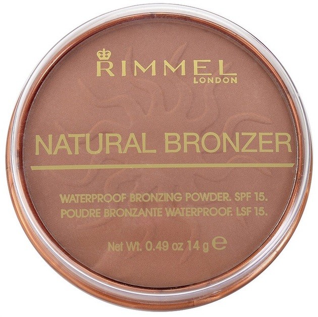 Rimmel Natural Bronzer vízálló bronzosító púder SPF 15 árnyalat 026 Sun Kissed 14 g