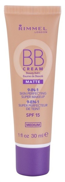 Rimmel Matte BB krém 9 az 1-ben árnyalat Medium SPF 15  30 ml