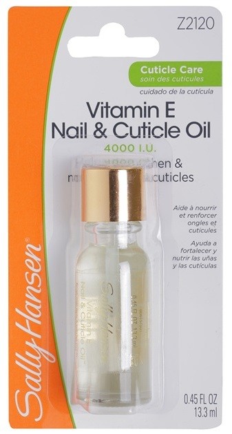 Sally Hansen Cuticle Care tápláló olaj a körmökre és a körömbőrre Vitamin E Nail and Cuticle Oil 13,3 ml