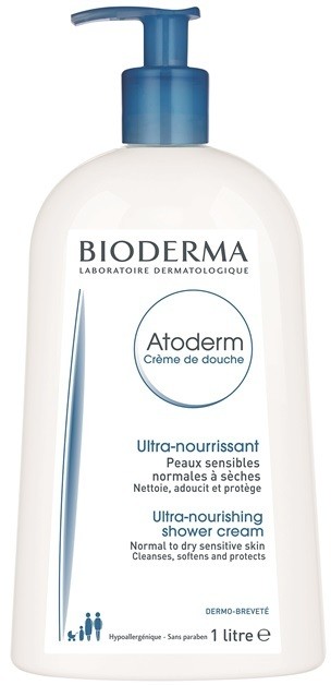 Bioderma Atoderm tápláló tusolókrém normáltól száraz és érzékeny bőrre  1000 ml