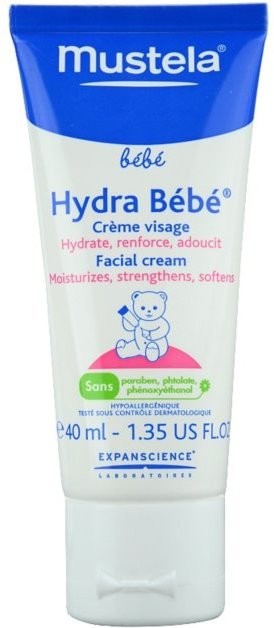 Mustela Bébé Hydra Bébé hidratáló arckrém gyermekeknek születéstől kezdődően  40 ml