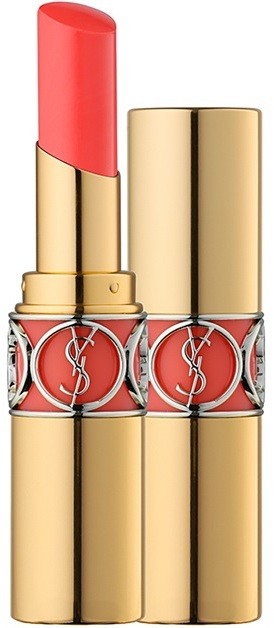 Yves Saint Laurent Rouge Volupté Shine Oil-In-Stick hidratáló rúzs árnyalat 30 Coral Ingenious / Coral Trench 4 ml