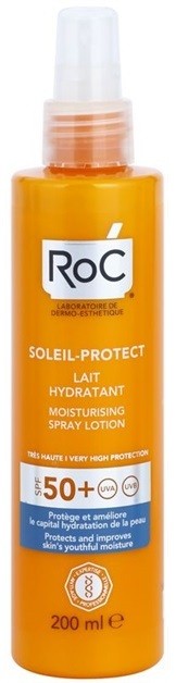 RoC Soleil Protect védő és hidratáló tej spray formában SPF 50+  200 ml