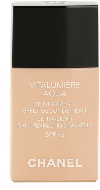 Chanel Vitalumière Aqua ultra könnyű make-up a ragyogó bőrért árnyalat 40 Beige  SPF 15 30 ml