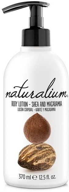 Naturalium Nuts Shea and Macadamia regeneráló testápoló tej  370 ml