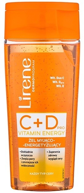 Lirene C+D Pro Vitamin Energy tisztító gél energetizáló hatással 30+  200 ml