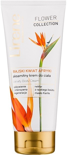 Lirene Flower Collection African Bird of Paradise bársonyos testkrém  200 ml