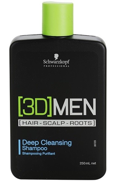 Schwarzkopf Professional [3D] MEN mélyen tisztító sampon  250 ml