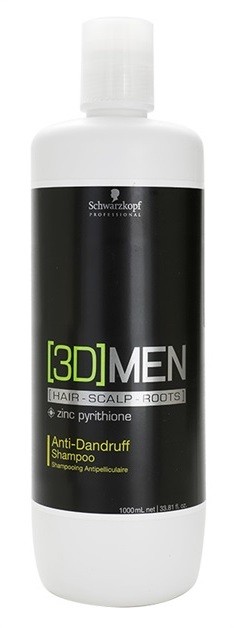 Schwarzkopf Professional [3D] MEN sampon korpásodás ellen  1000 ml