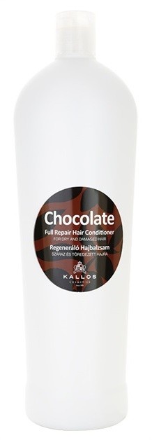 Kallos Chocolate regeneráló kondicionáló száraz és sérült hajra  1000 ml