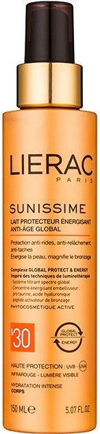 Lierac Sunissime energetizáló védőtej SPF 30  150 ml