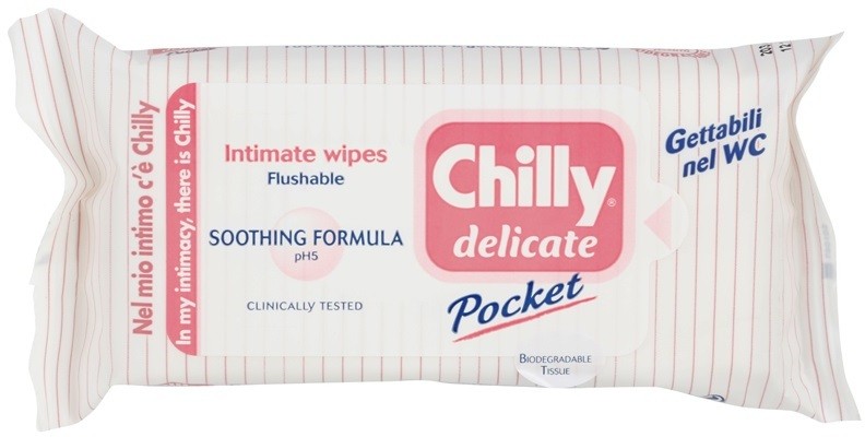 Chilly Intima Delicate papírtörlők az intim higiéniához  12 db