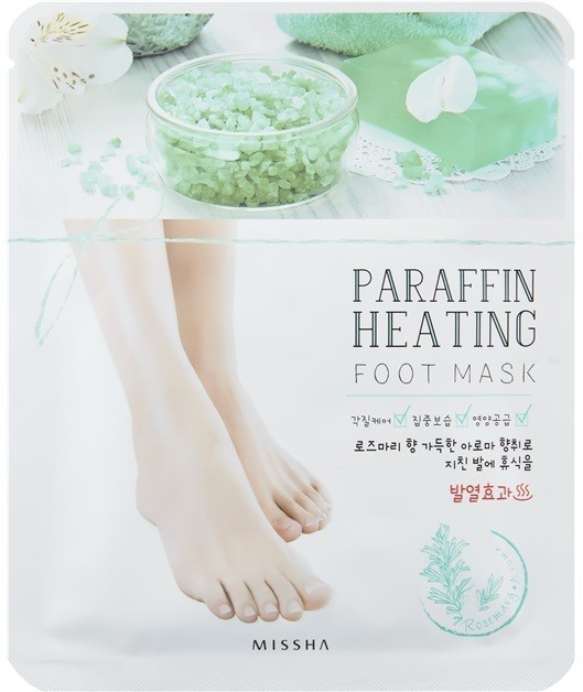 Missha Paraffin Heating paraffines maszk a lábra melegítő hatással  16 g